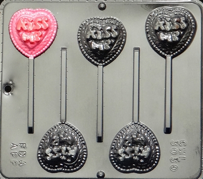 3030  Kiss Me Pop Lollipop Chocolate
Candy Mold