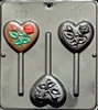 3045 Heart with Rose Pop Lollipop
Chocolate Candy Mold