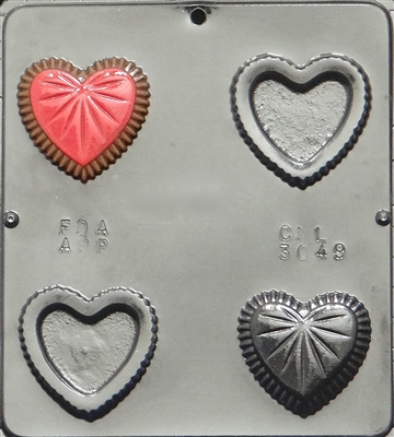 3049 Heart Box with Chocolate Candy Mold