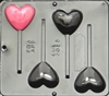 3055 Heart Pop Lollipop Chocolate Candy Mold