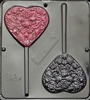 3057 Large Heart Pop Lollipop Chocolate Candy Mold