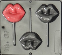 3304 Lips Lollipop Chocolate Candy Mold