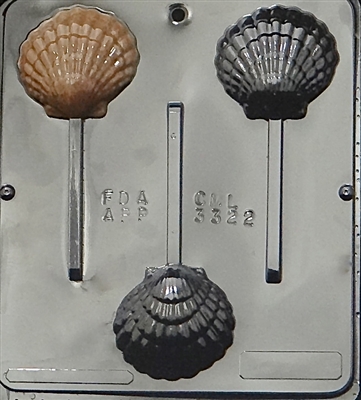 3322 Sea Shell Lollipop Chocolate Candy Mold