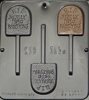 3326 R.I.P. "Really Into Partying" Lollipop Chocolate Candy Mold