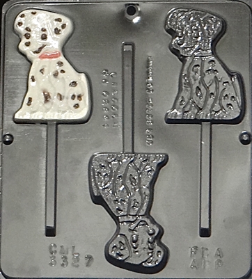 3327 Dalmatian Lollipop Chocolate Candy Mold