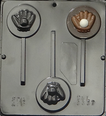 3337 Baseball & Glove Lollipop Chocolate Candy Mold