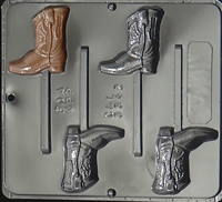 3342 Cowboy Boot Lollipop Chocolate Candy Mold