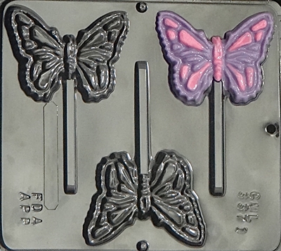 3371 Butterfly Lollipop Chocolate Candy Mold