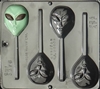 3376 Alien Lollipop Chocolate Candy Mold