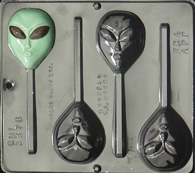 3376 Alien Lollipop Chocolate Candy Mold