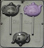 3408 Tea Pot Lollipop Chocolate Candy Mold