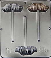 3426 Mustache Lollipop Chocolate Candy Mold