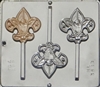 3433 Boy Scout Lollipop Chocolate Candy Mold