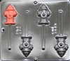 3442 Fire Hydrant Lollipop Chocolate Candy Mold