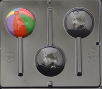 3449 Beach Ball Lollipop Chocolate Candy Mold