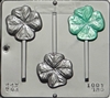 4001 Four Leaf Clover Lollipop Chocolate Candy Mold