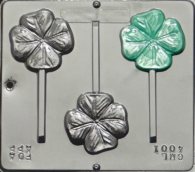 4001 Four Leaf Clover Lollipop Chocolate Candy Mold