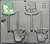 4006 Shamrock Hat Lollipop Chocolate Candy Mold