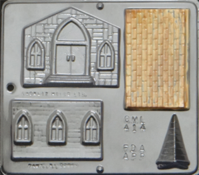 414 Church Assembly Chocolate Candy Mold