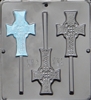 425 Celtic Cross Lollipop Chocolate Candy Mold