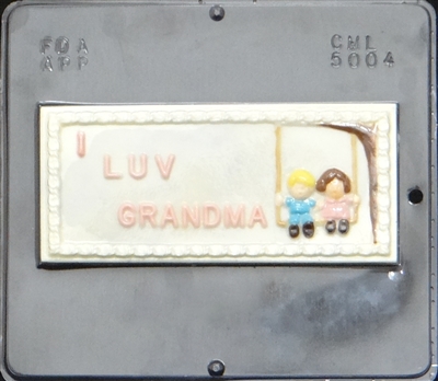 5004 I Luv Grandma Card Chocolate Candy Mold