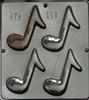 511 Musical Notes Chocolate Candy Mold