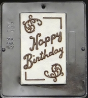 553 Happy Birthday Card Chocolate Candy Mold