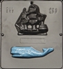 587 Whale & Whaling Ship Chocolate Candy Mold