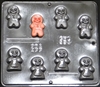 594 Gingerbread Pieces Chocolate Candy Mold