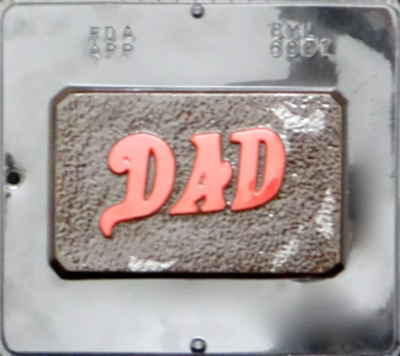6001 Dad Card Chocolate Candy Mold