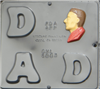 6003 D A D Letters with Profile Chocolate Candy Mold