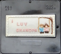 6004  I Love Grandpa Card Chocolate Candy Mold