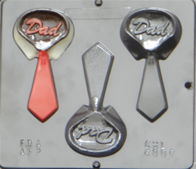 6006 Dad Collar with Tie Chocolate Candy Mold