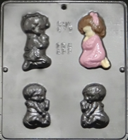 612 Praying Children Chocolate Candy Mold