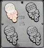 619 Baby Rattle Chocolate Candy Mold