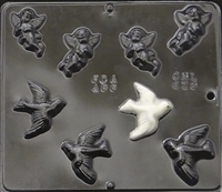 629 Cupid and Birds Chocolate Candy Mold