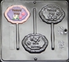 636  "Thank You" Lollipop Chocolate Candy
Mold 