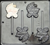 646 Baby in Carriage Lollipop Chocolate Candy 
Mold