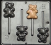 649 Teddy Bear Lollipop Chocolate Candy Mold