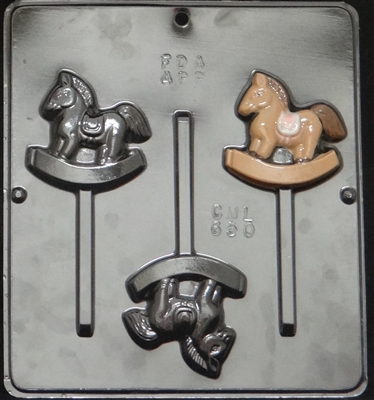 650  Rocking Horse Lollipop Chocolate Candy 
Mold