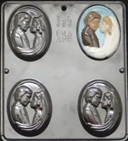 656 Bride and Groom Chocolate Candy Mold