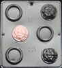 673 Box with Rose Cover Chocolate Candy Mold
