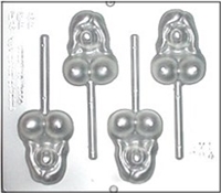 704 Female Breast "Boobs" Lollipop Chocolate Candy Mold