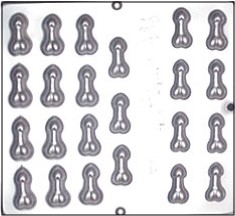 781 Mini/Micro Bite Size Penis Chocolate Candy Mold