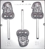 783 Female "Topless Santa" Lollipop Chocolate Candy Mold