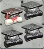 8004 Graduation Cap & Scroll Chocolate Candy Mold