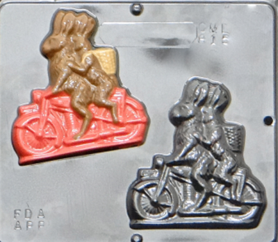 815 Motorcycle Bunnies Chocolate Candy Mold