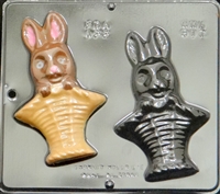 817 Bunny in Basket Chocolate Candy Mold