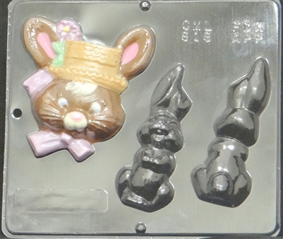 818 Bunny Assembly Chocolate Candy Mold