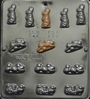 846 Bunny & Chick Assortment Chocolate Candy Mold